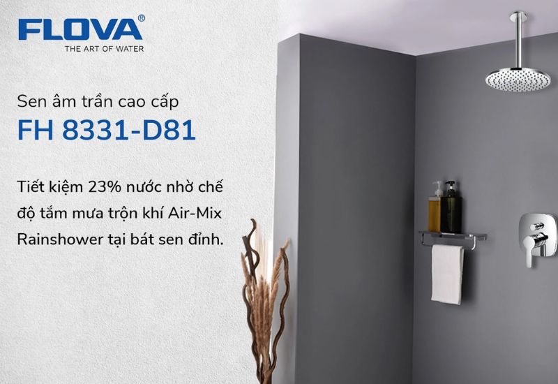 Sen tắm Flova mang đến trải nghiệm tuyệt vời cho người dùng