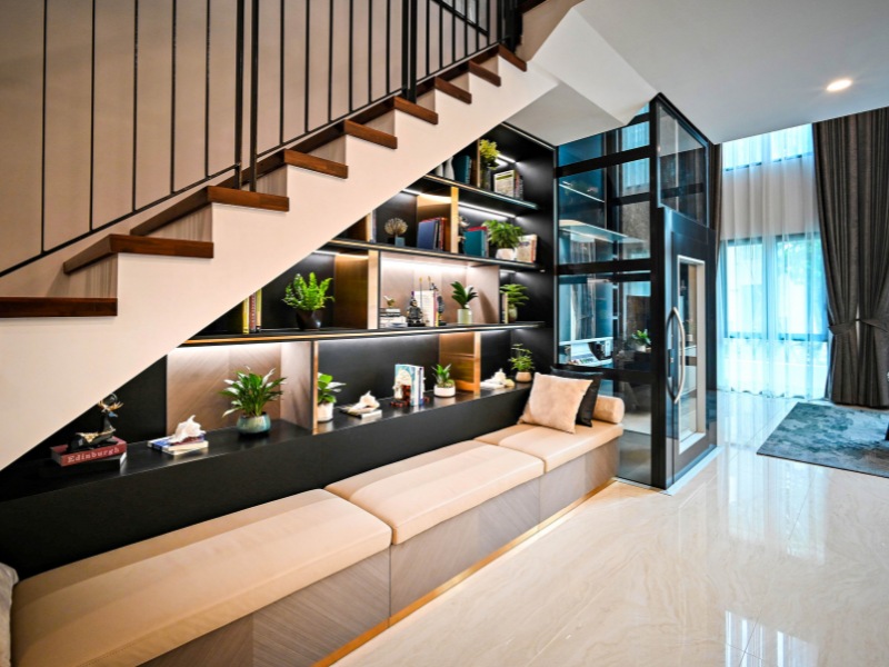 Thiết kế gầm cầu thang đẹp và tiện ích